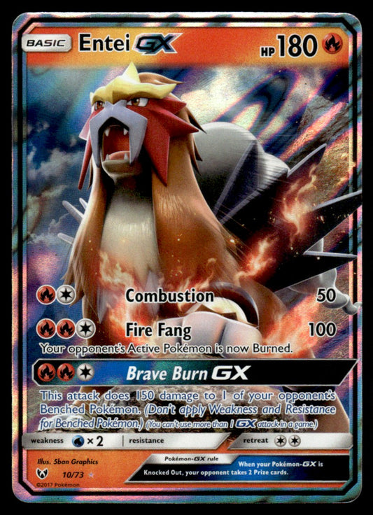NM Entei-GX 10 - Shining Legends