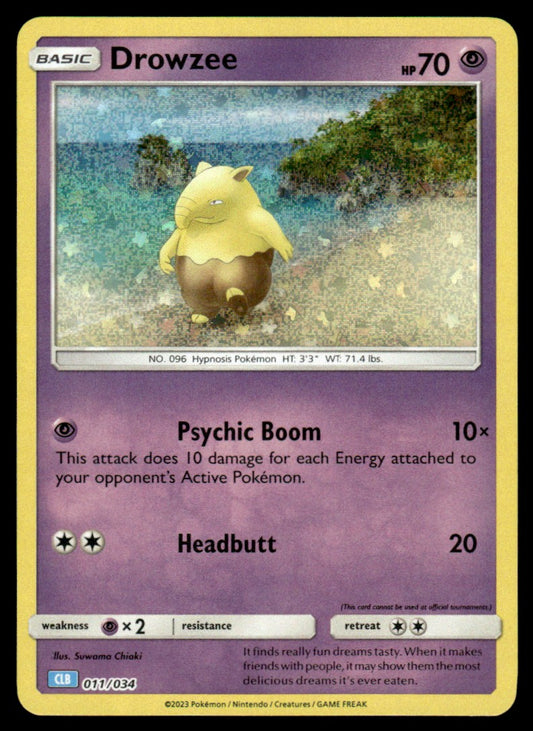Drowzee 011/034 - Trading Card Game Classic