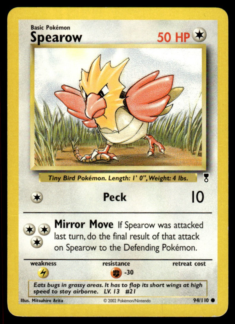 LP Spearow 94 No Holo - Legendary Collection