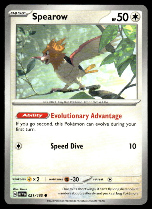 Spearow 021/165 Comun - Scarlet & Violet - 151 - Scarlet & Violet