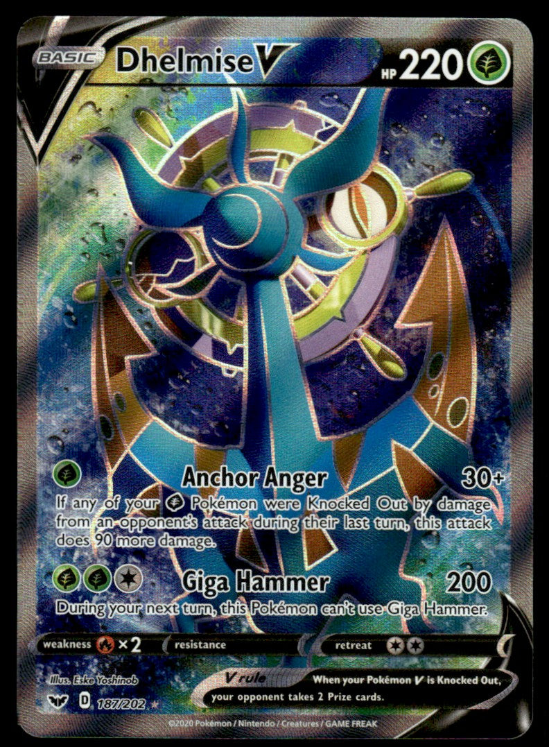 Dhelmise V 187/202 - Sword & Shield Base Set - Sword & Shield