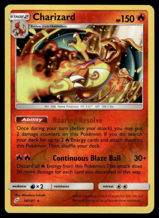 NM - Charizard 14 - Reverse - Team Up