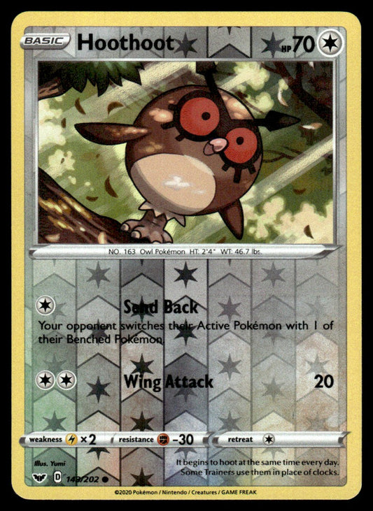 Hoothoot 143/202 Reverse - Sword & Shield Base Set - Sword & Shield