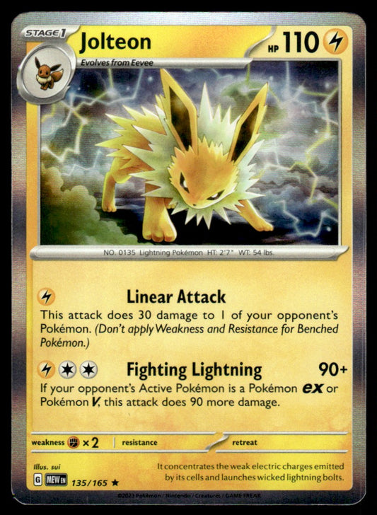 Jolteon 135/165 Holo - Scarlet & Violet - 151 - Scarlet & Violet