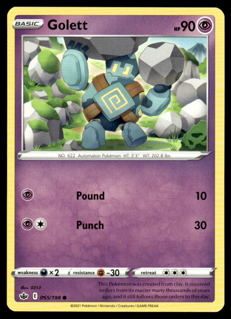 Golett 065/198 Comun - Chilling Reign - Sword & Shield