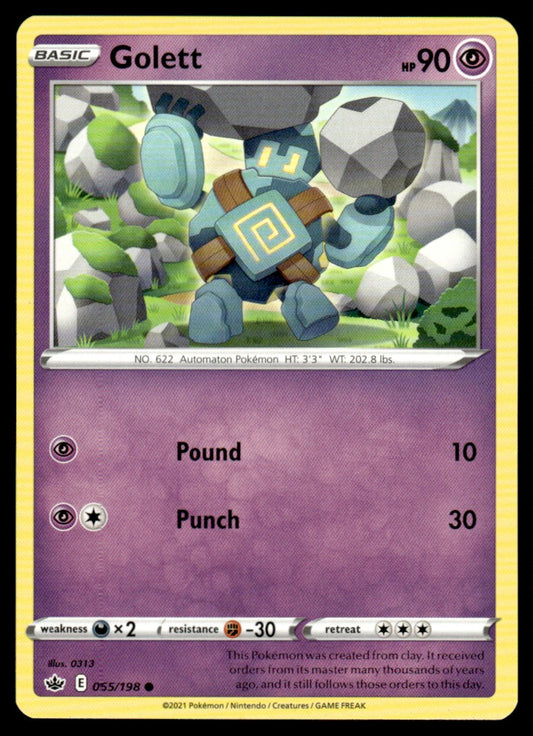 Golett 065/198 Comun - Chilling Reign - Sword & Shield
