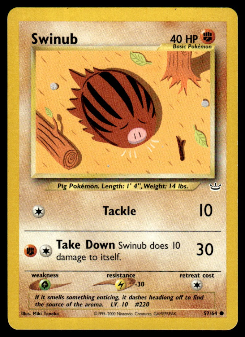 LP Swinub 57 No Holo - Neo Revelation
