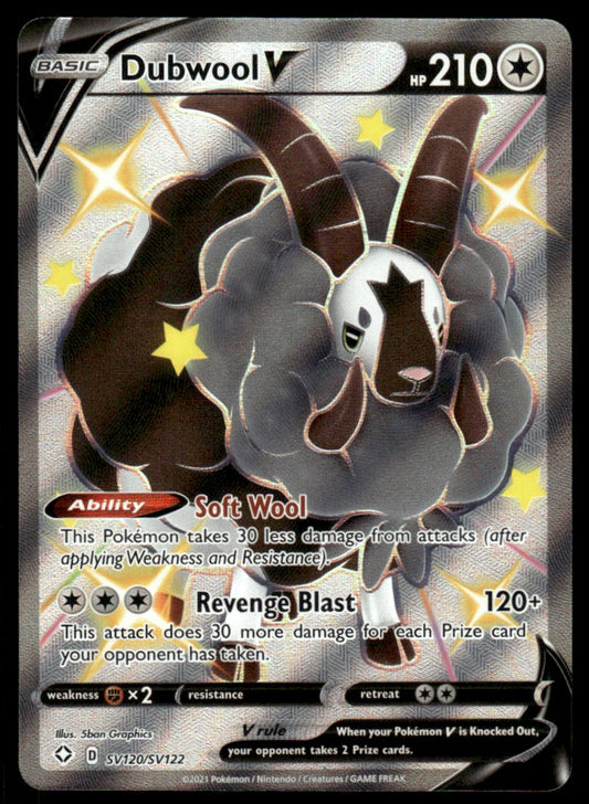 Dubwool V SV120/SV122 - Shining Fates - Sword & Shield