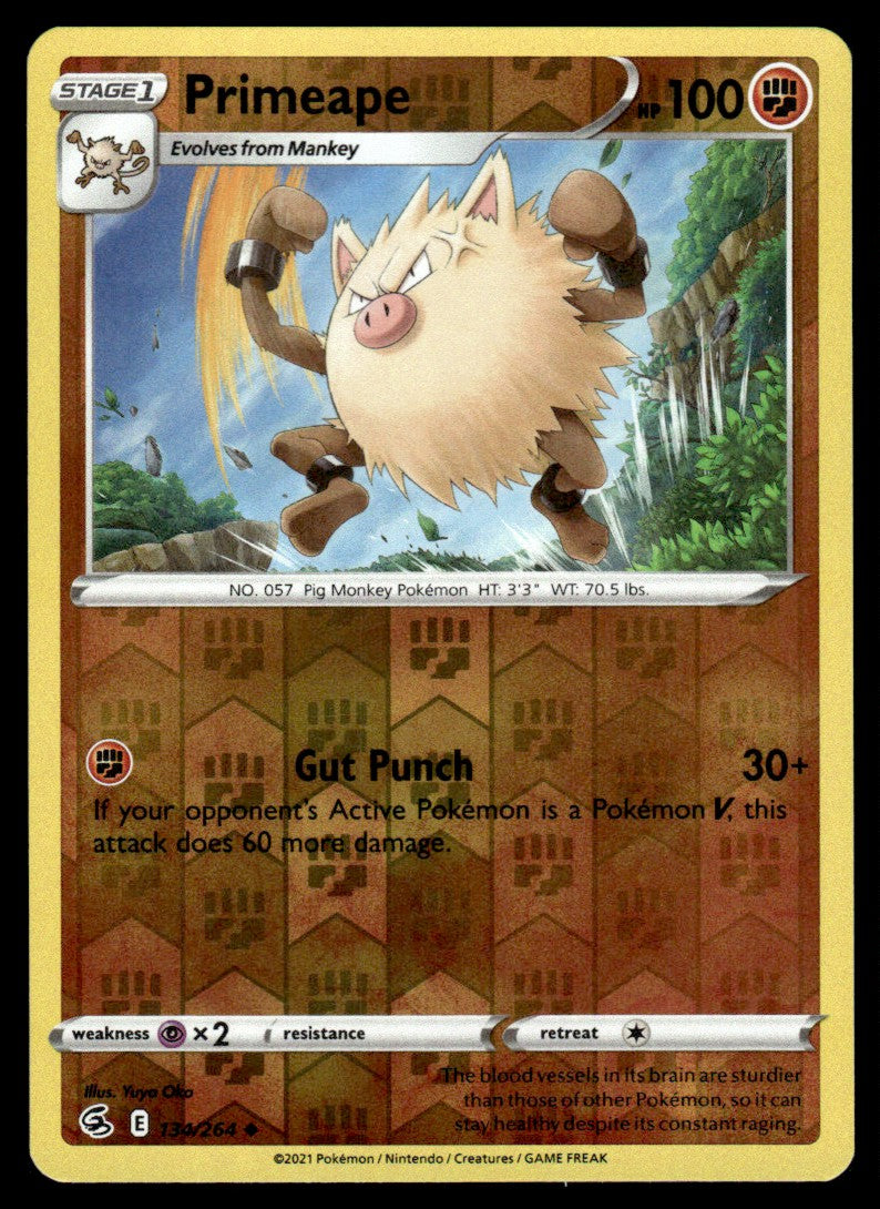 Primeape 134/264 Reverse - Fusion Strike - Sword & Shield