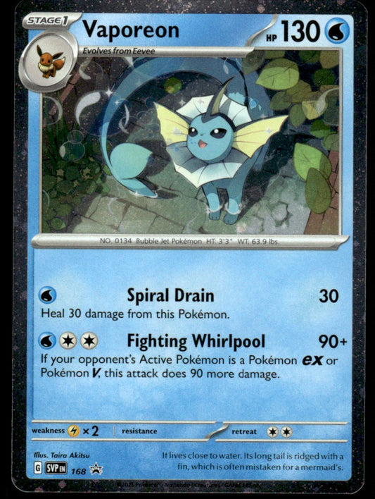 Vaporeon (Cosmo Holo) 168/PRSV - Scarlet & Violet Promos - Scarlet & Violet