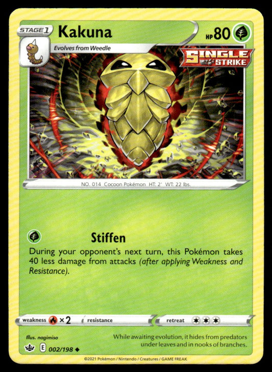 Kakuna 002/198 Uncomon - Chilling Reign - Sword & Shield