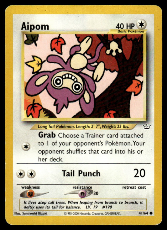 LP Aipom 41 No Holo - Neo Revelation
