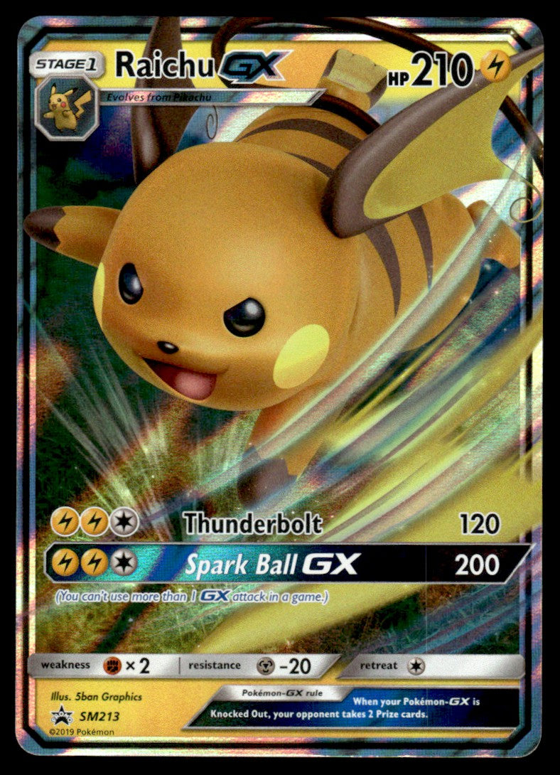 Raichu-GX - LP - SM213 - Sun & Moon Promos