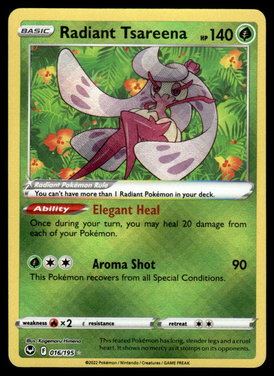 Radiant Tsareena 016/195 - Silver Tempest - Sword & Shield