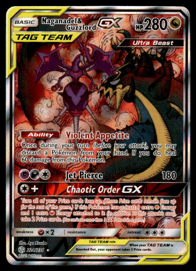 Naganadel & Guzzlord-GX - NM - 224 - Cosmic Eclipse