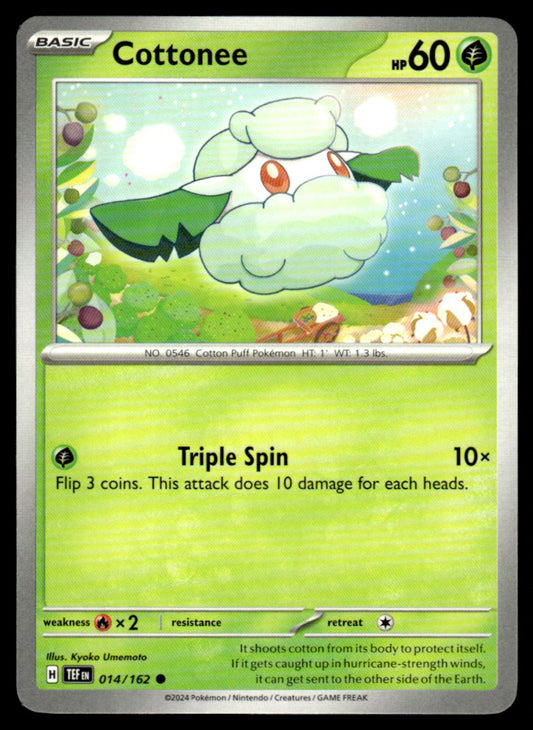 Cottonee 014/162 Comun - Temporal Forces - Scarlet & Violet