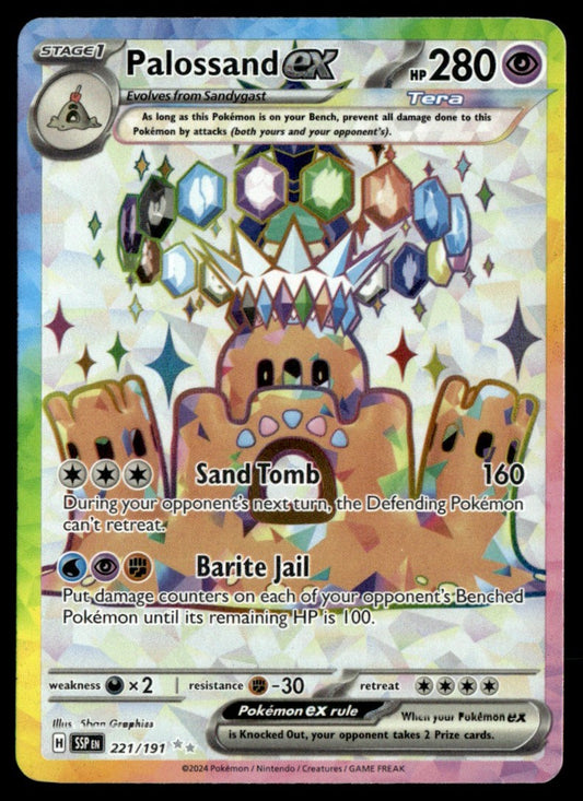 Palossand ex 221/191 - Surging Sparks - Scarlet & Violet