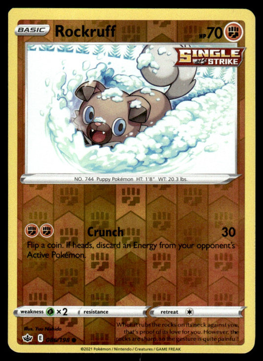 Rockruff 086/198 Reverse - Chilling Reign - Sword & Shield