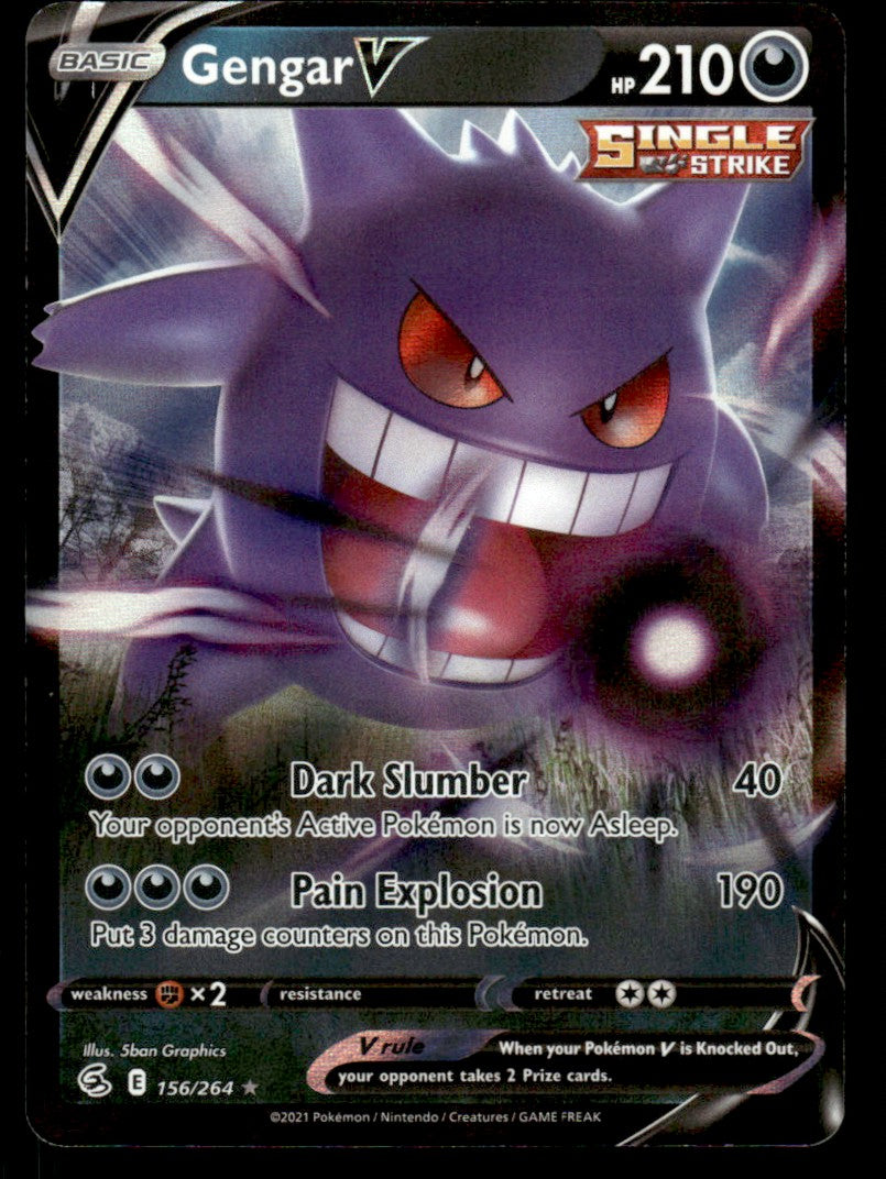 Gengar V 156/264 - Fusion Strike - Sword & Shield