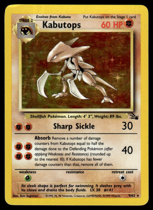 NM - Kabutops 9 - Holo - Fossil