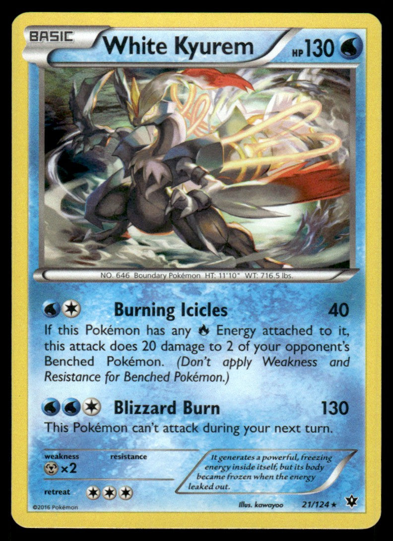 NM - White Kyurem 21 - Holo - Fates Collide