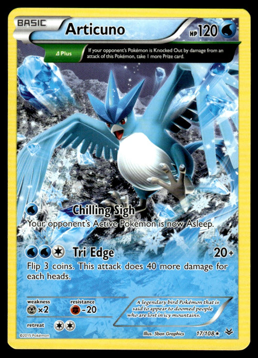 Articuno - No Holo - NM - 17 - Roaring Skies