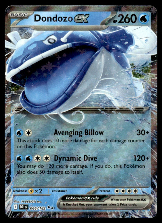 Dondozo ex 066/182 - Destined Rivals - Scarlet & Violet