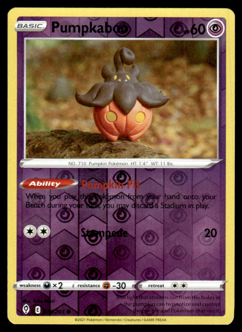 Pumpkaboo 076/203 Reverse - Evolving Skies - Sword & Shield