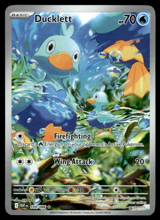 Ducklett 109/086 - White Flare - Scarlet & Violet