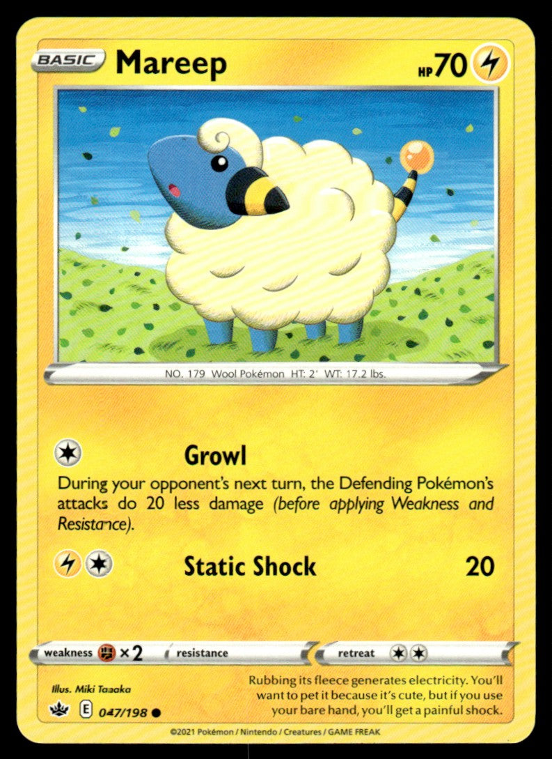 Mareep 047/198 Comun - Chilling Reign - Sword & Shield