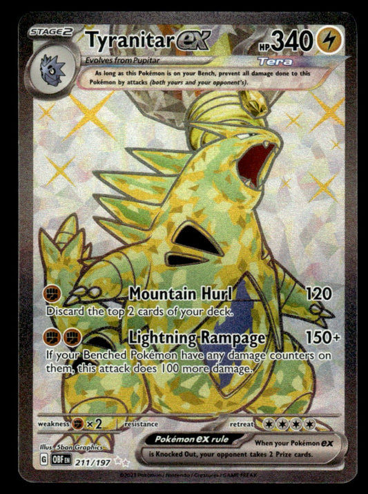 Tyranitar ex 211/197 - Obsidian Flames - Scarlet & Violet