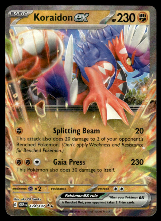 Koraidon ex 124/197 - Obsidian Flames - Scarlet & Violet