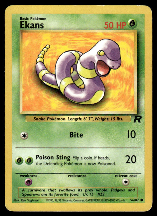 LP Ekans 56 No Holo - Team Rocket