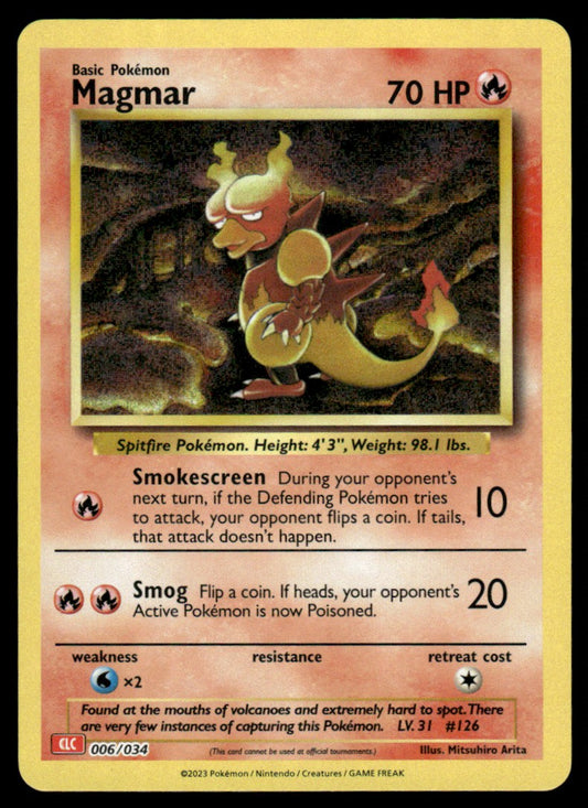 Magmar 006/034 - Trading Card Game Classic