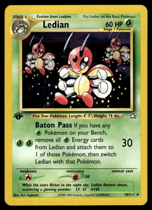 LP Ledian 1st Edition 39 No Holo - Neo Genesis