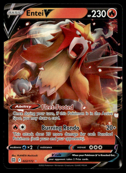 Entei V 022/172 - Brilliant Stars - Sword & Shield