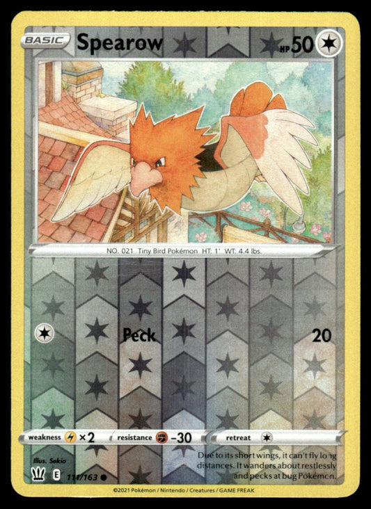 Spearow 111/163 Reverse - Battle Styles - Sword & Shield