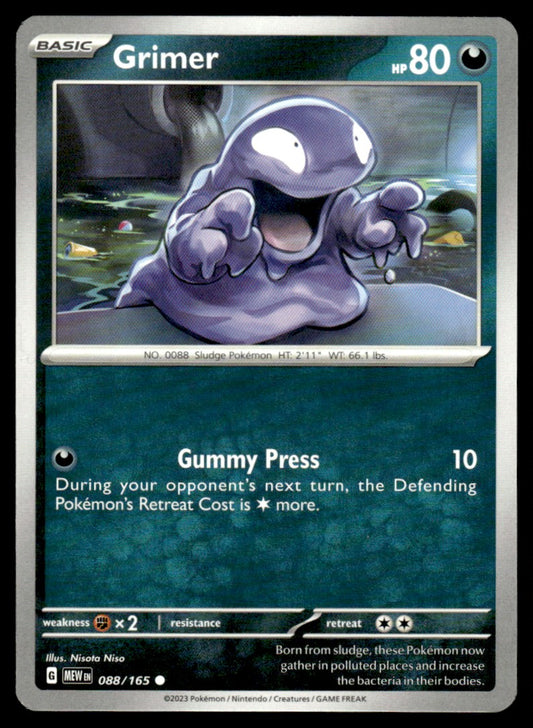 Grimer 088/165 Comun - Scarlet & Violet - 151 - Scarlet & Violet