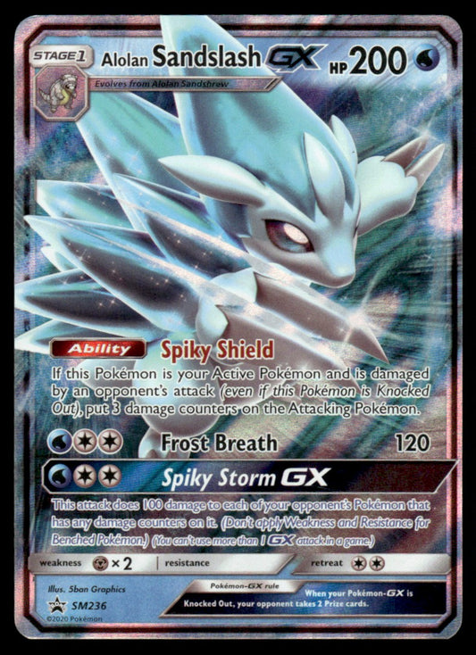 NM Alolan Sandslash GX SM236 - Sun & Moon Promos