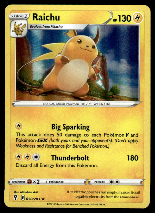 Raichu 050/203 Holo - Evolving Skies - Sword & Shield