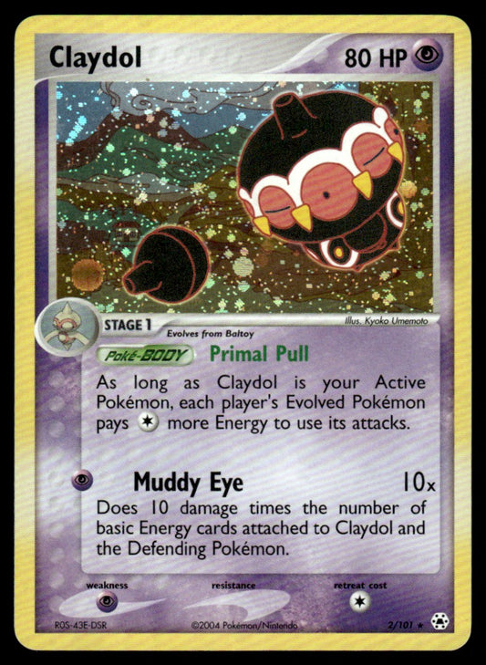 NM - Claydol 2 - Holo - Hidden Legends