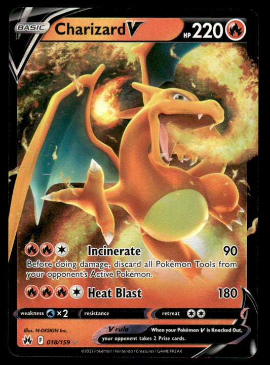 Charizard V 018/159 - Crown Zenith - Sword & Shield