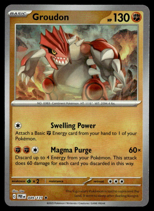 Groudon (Poke Ball Pattern) 049/131 - Prismatic Evolutions - Scarlet & Violet