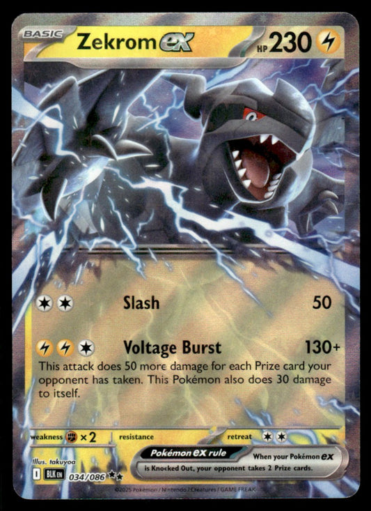 Zekrom ex 034/086 - Black Bolt - Scarlet & Violet