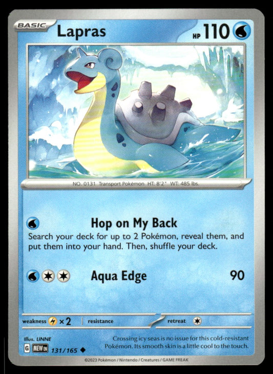Lapras 131/165 Uncomon - Scarlet & Violet - 151 - Scarlet & Violet