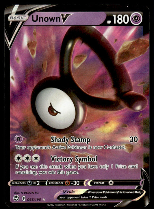 Unown V 065/195 - Silver Tempest - Sword & Shield