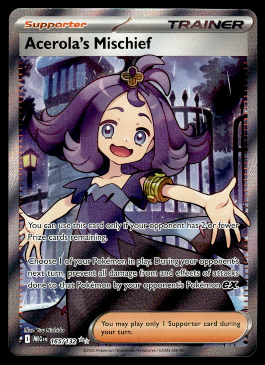 Acerola's Mischief 165/132 - Mega Evolution Base Set - Mega Evolution