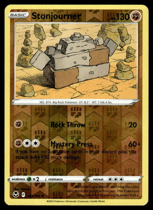 Stonjourner 101/195 Reverse - Silver Tempest - Sword & Shield