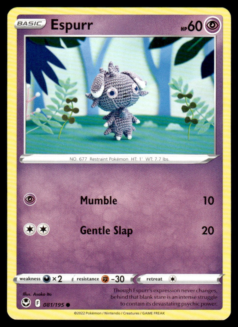 Espurr 081/195 Comun - Silver Tempest - Sword & Shield