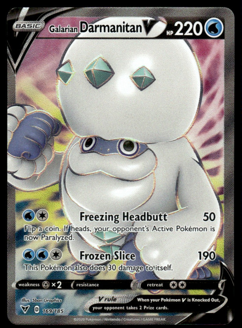 Galarian Darmanitan V 169/185 - Vivid Voltage - Sword & Shield